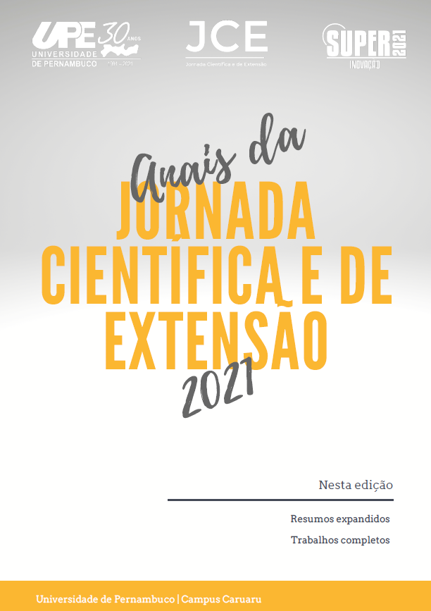 					Visualizar v. 6 n. 1 (2021): Anais da Jornada Científica e de Extensão 2021
				